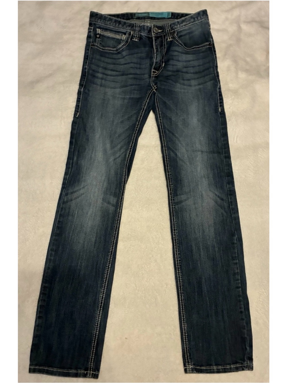 Rock&Roll Denim Men’s Jeans Slim Straight Leg Size 29x34 Medium Wash MIR2784